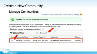 Create a New Community
 