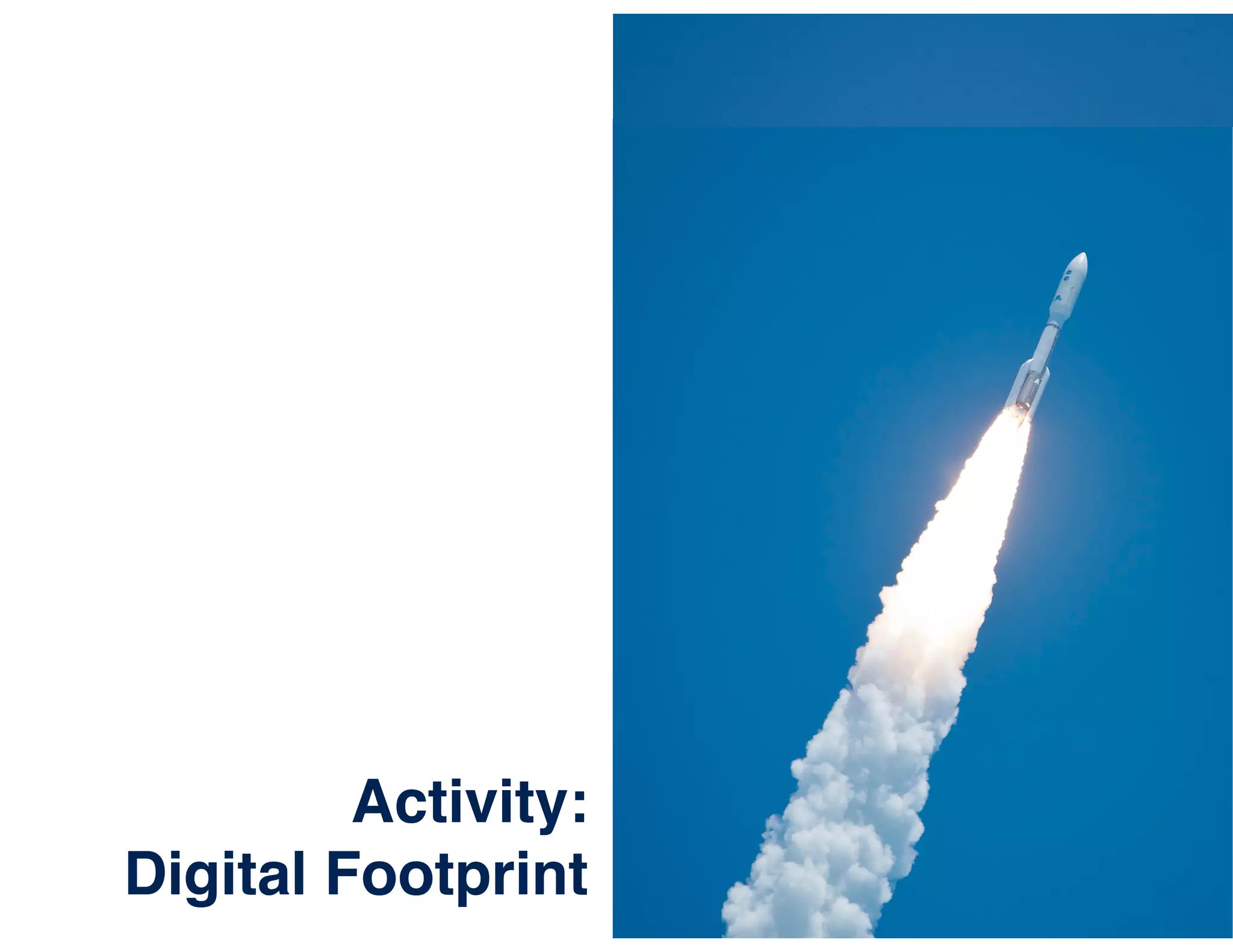 Activity:
Digital Footprint
 