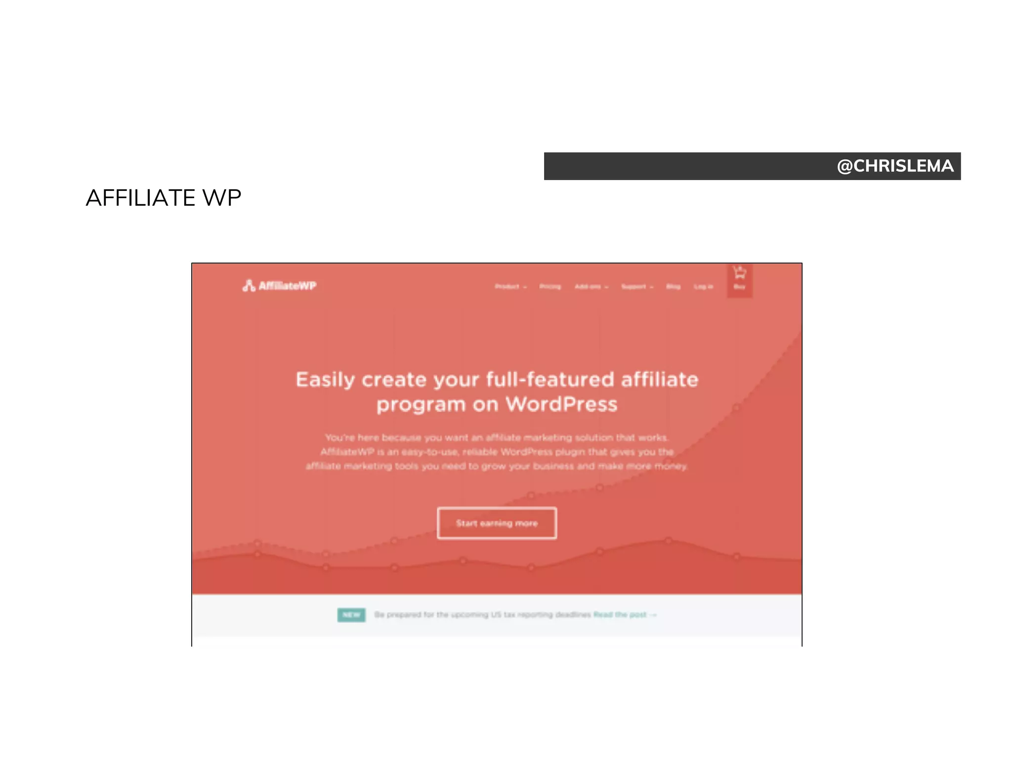 @CHRISLEMA
AFFILIATE WP
 