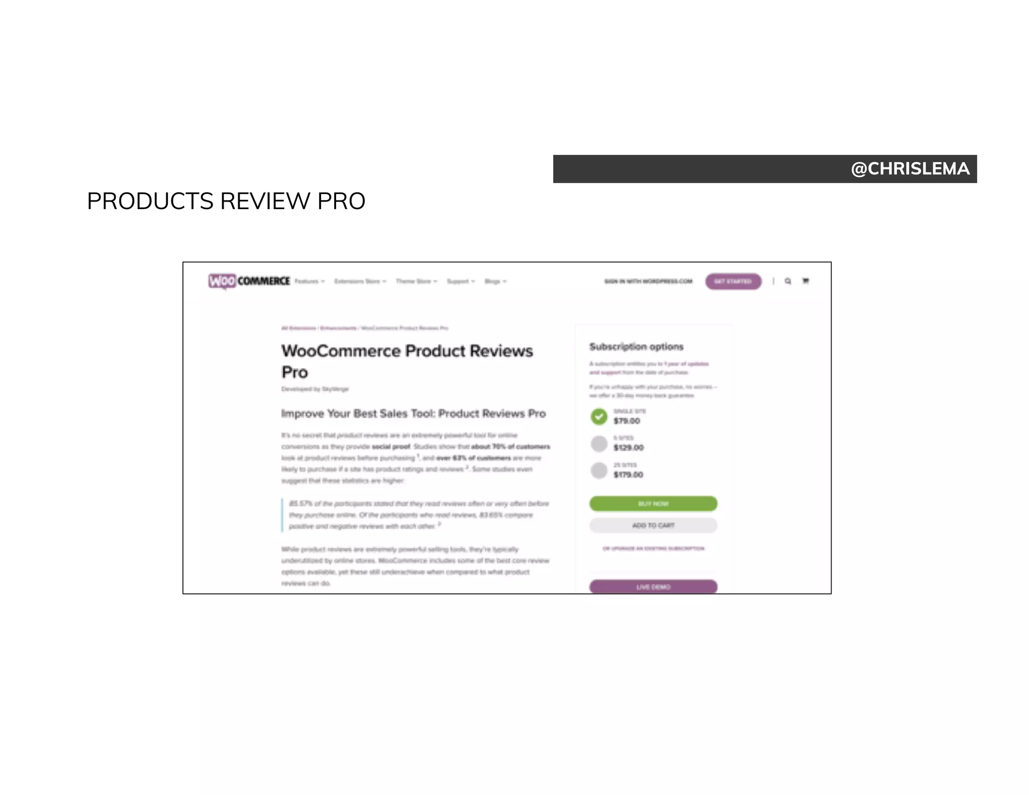 @CHRISLEMA
PRODUCTS REVIEW PRO
 