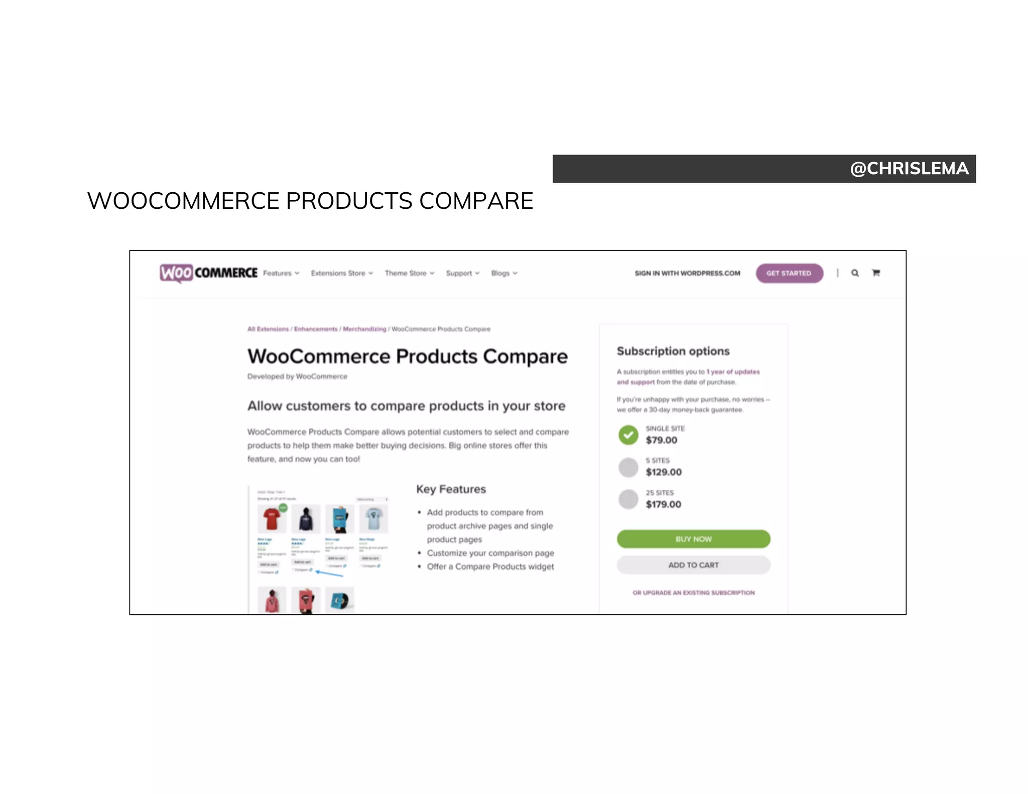 @CHRISLEMA
WOOCOMMERCE PRODUCTS COMPARE
 