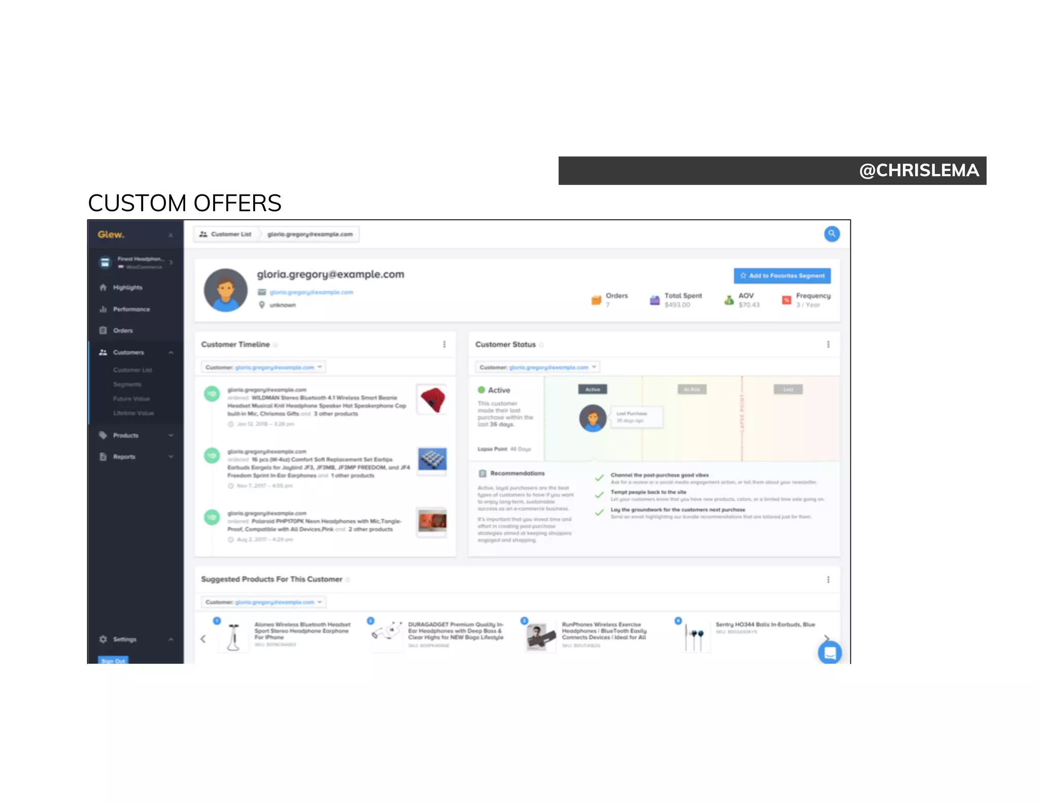 @CHRISLEMA
CUSTOM OFFERS
 