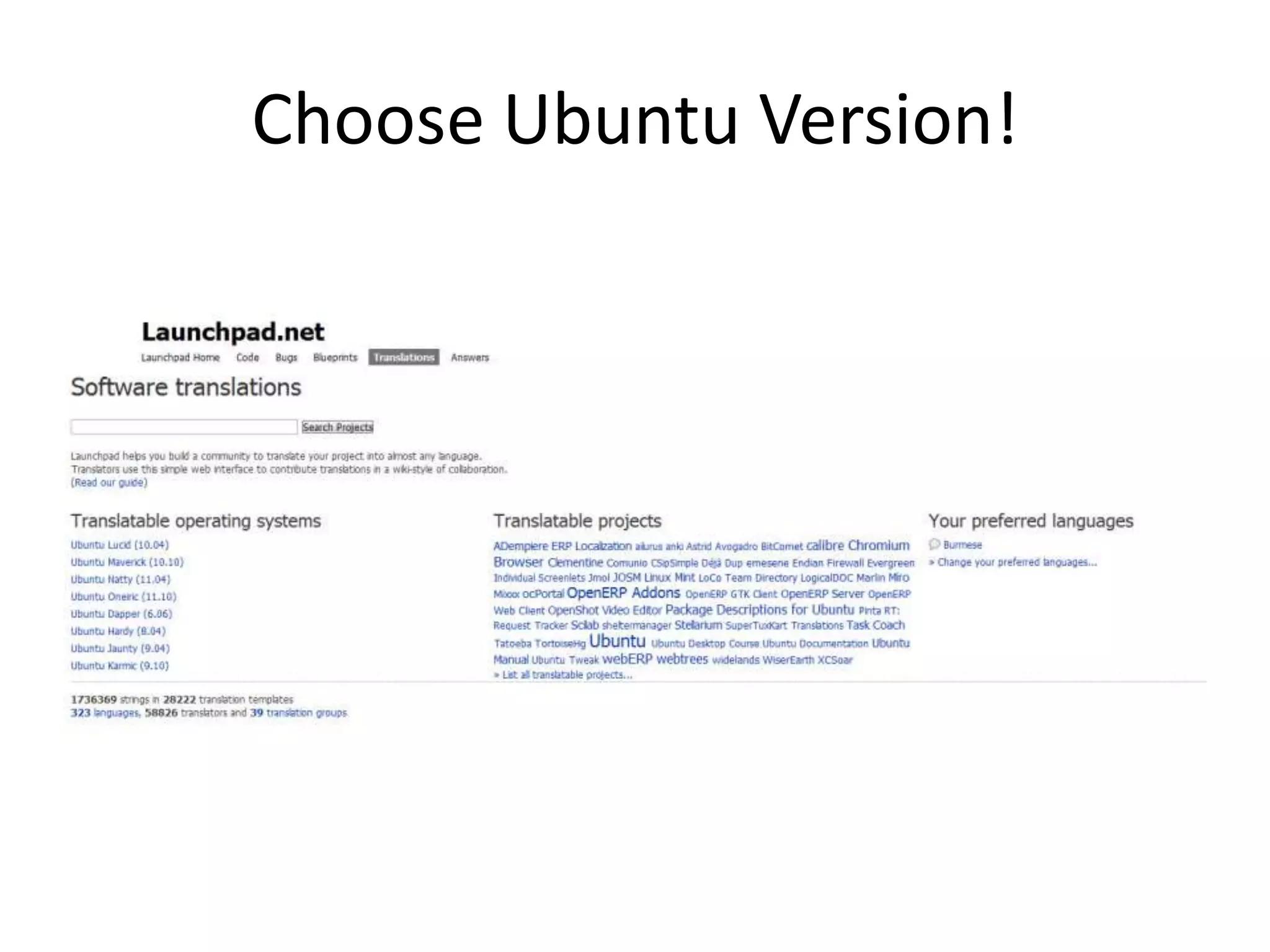 Choose Ubuntu Version!
 