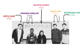 DEYU HAN
CTO
DAYU JIN
CFOPRASEN SHELAR
CMO
ZHONGWU SHI
CPO
DHATRI MISRA
CEO
 