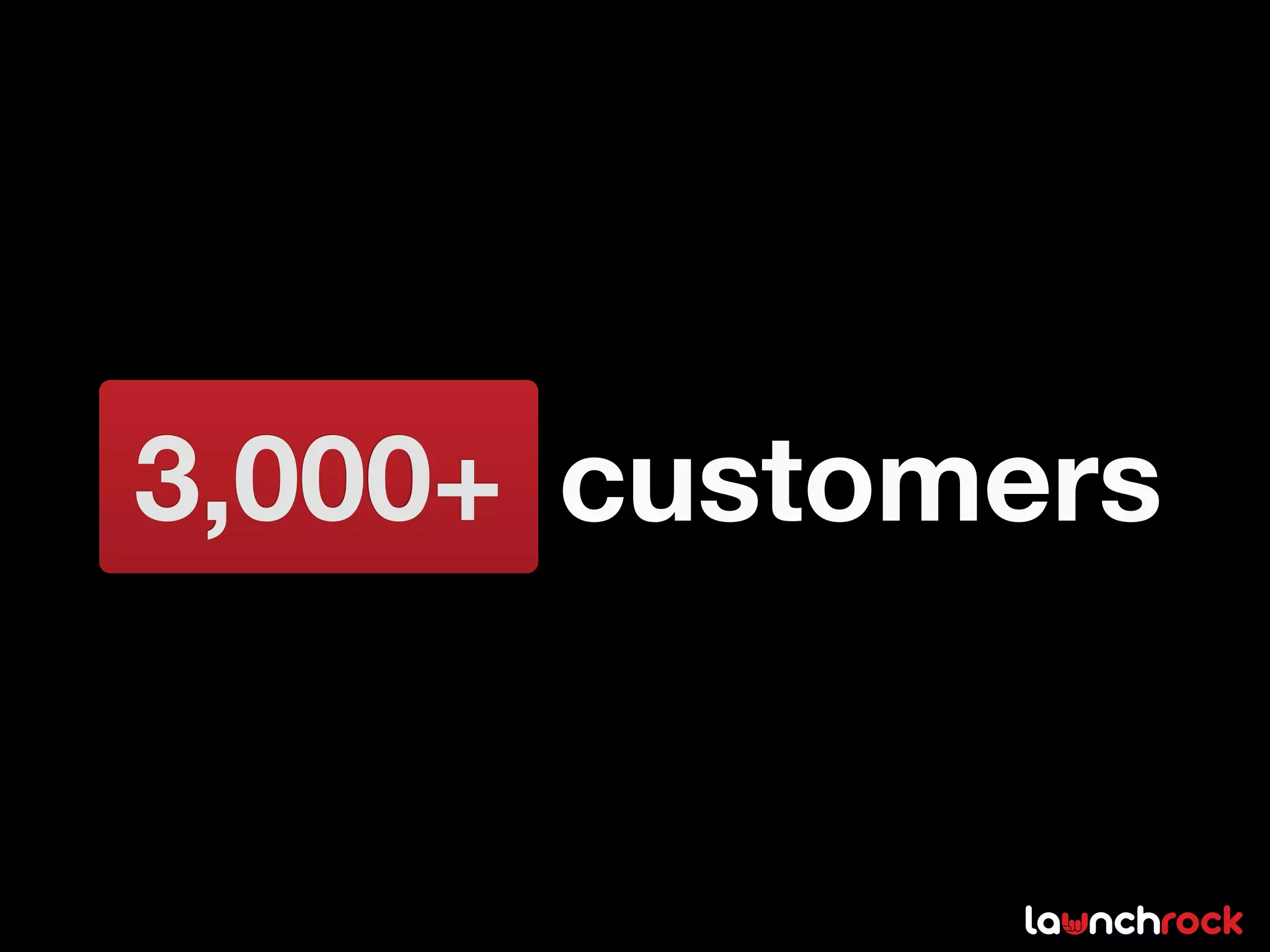 3,000+ customers
 