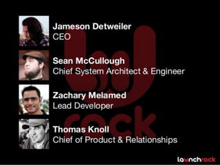 Launchrock Pitch Deck