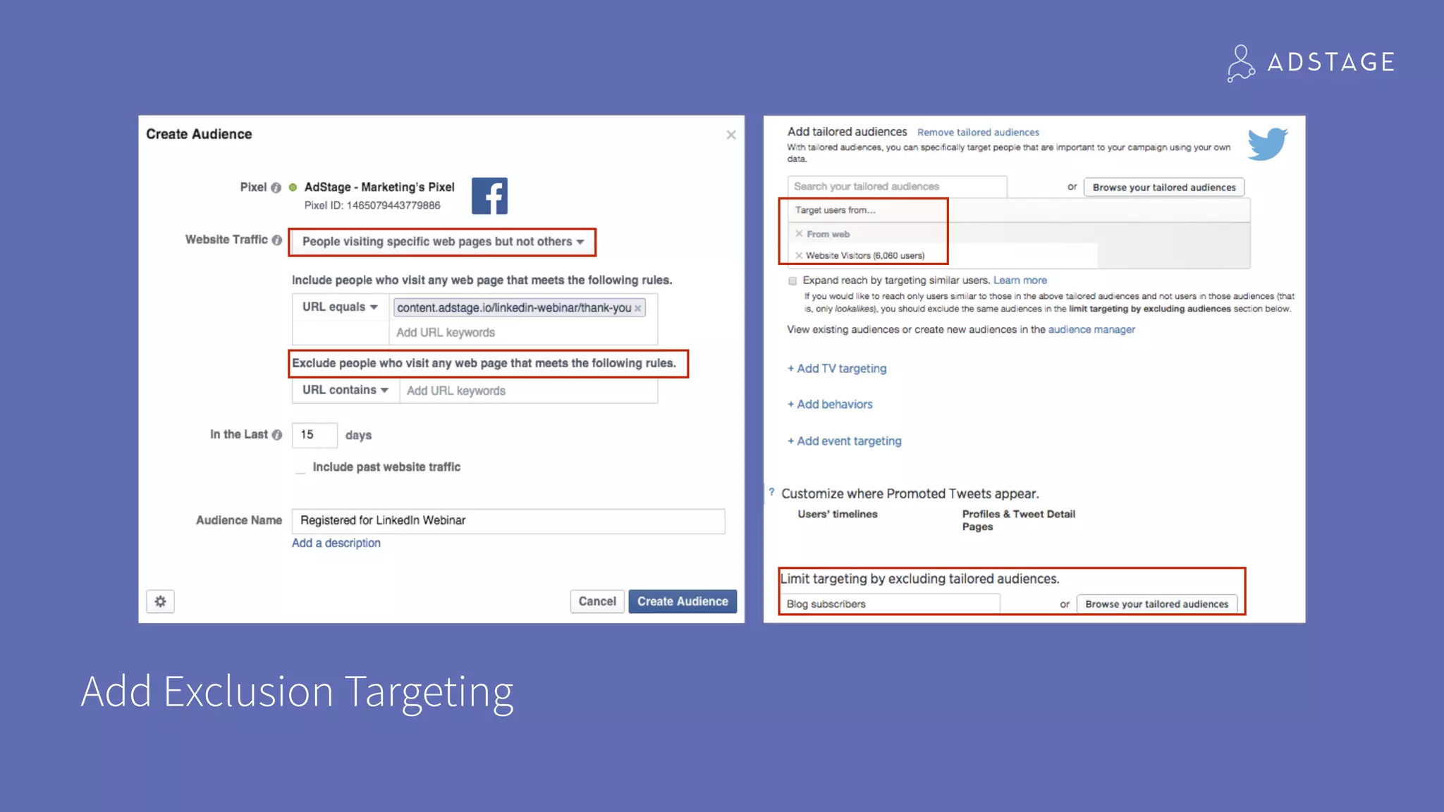 Add Exclusion Targeting
 
