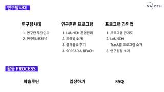 [나이오트] LAUNCH x 연구원정 사전설명회 (최종본)