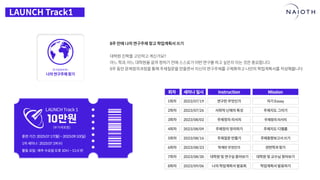 [나이오트] LAUNCH x 연구원정 사전설명회 (최종본)
