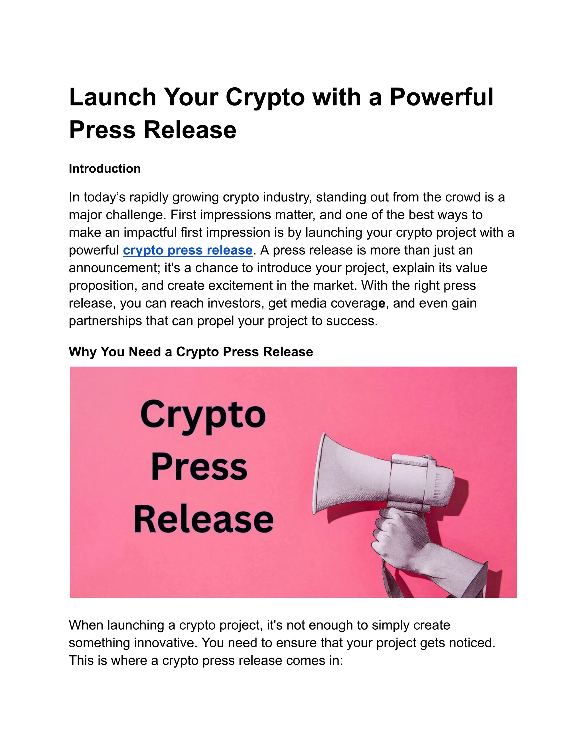 Latest Trends in Crypto Press Release: What Works in 2025 | PDF