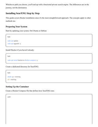 Launch Your Own Private Search Engine_ A Complete Guide to Self-Hosting ...