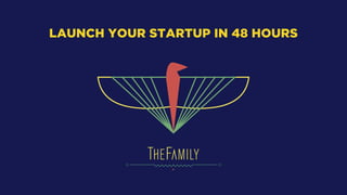 LAUNCH YOUR STARTUP IN 48 HOURS
 