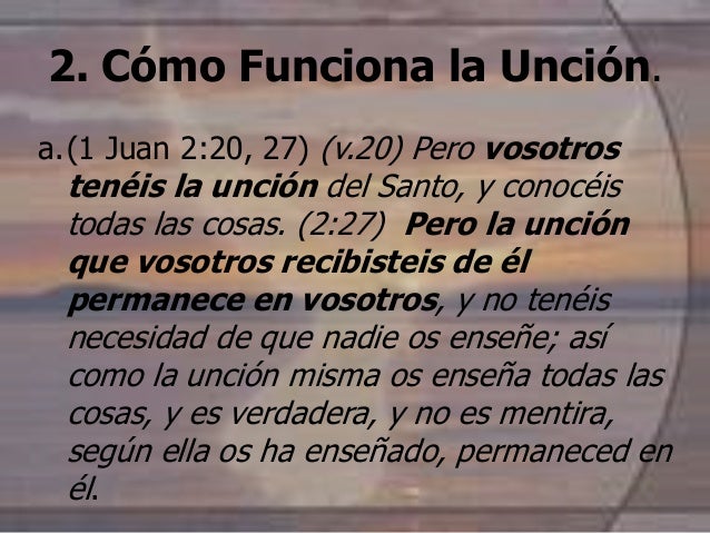 La Unción Para Manifestar El Reino De Dios