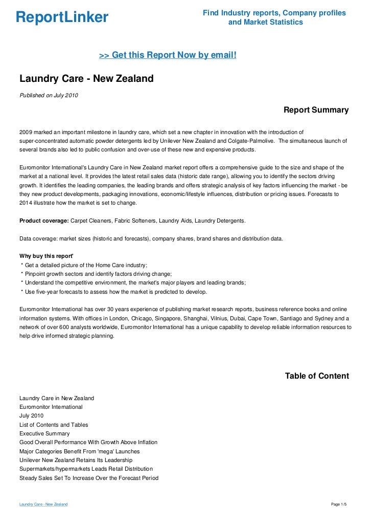 Laundry Care New Zealand