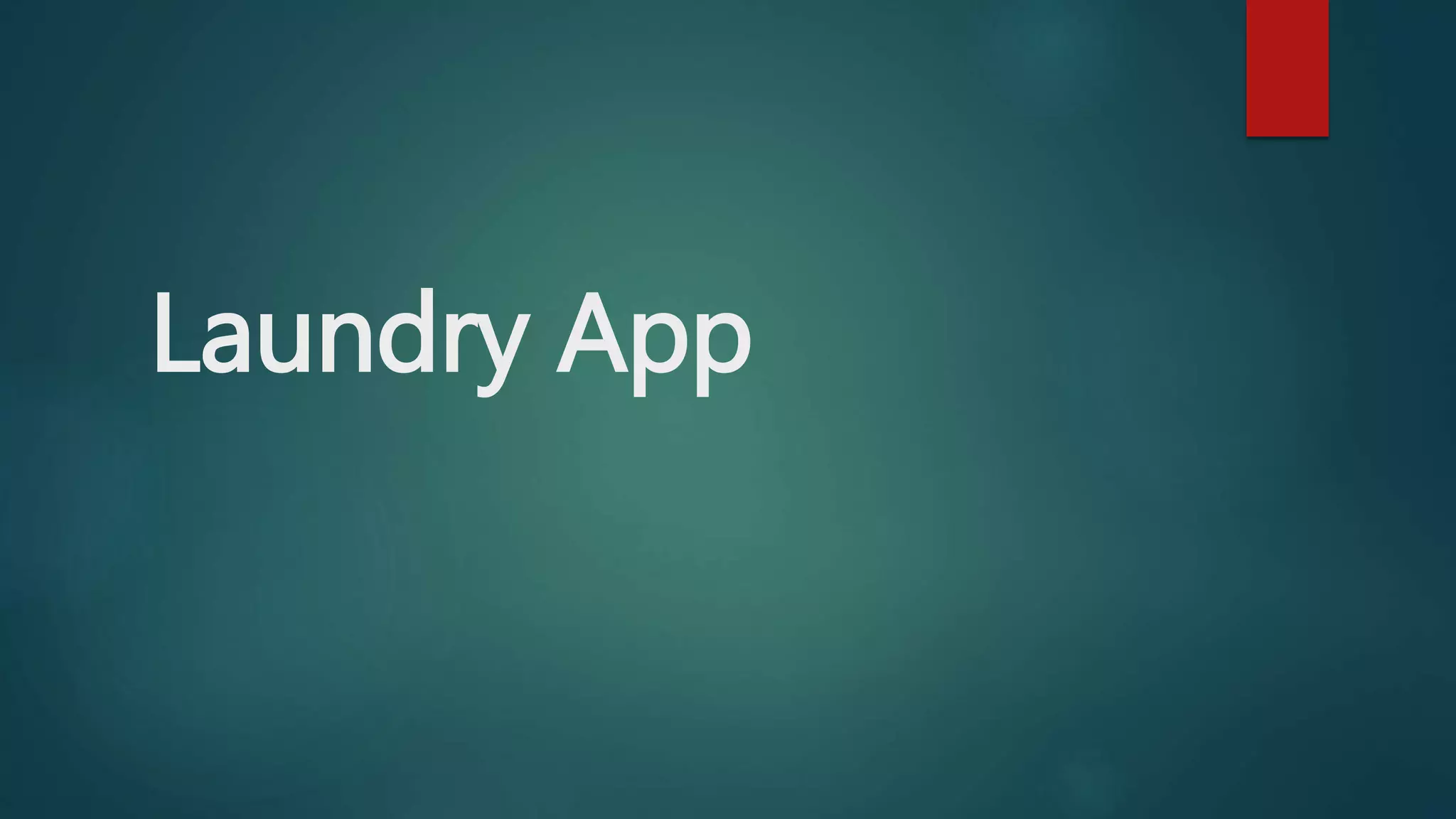 Laundry App