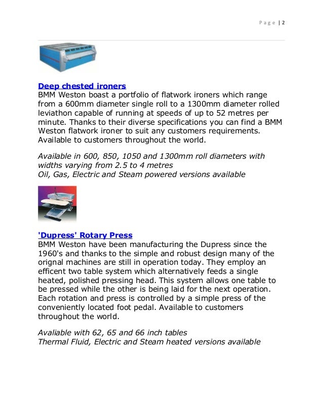 Laundry equipment notes