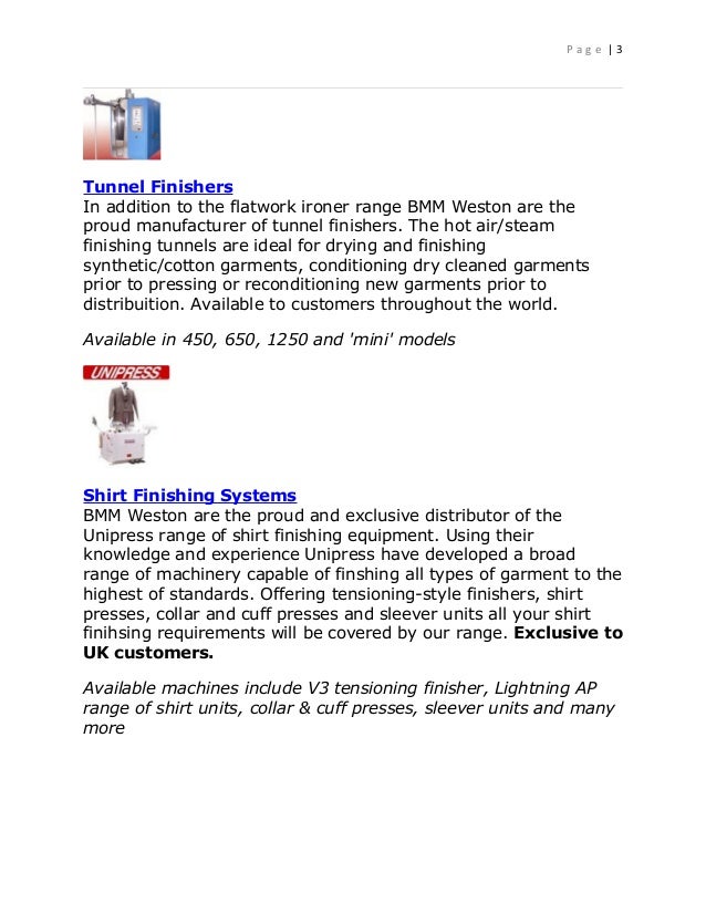 Laundry equipment notes