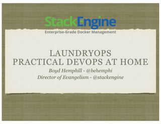 Laundryops Practical DevOps at Home