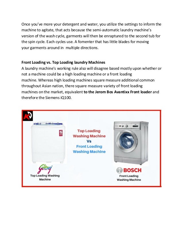 Laundry tips how will a washing machine work