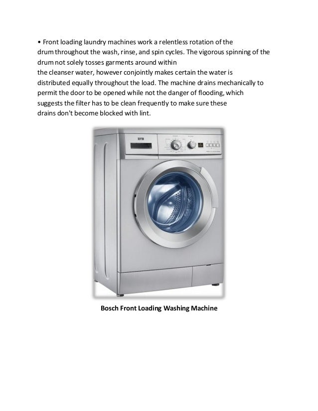 Laundry tips how will a washing machine work