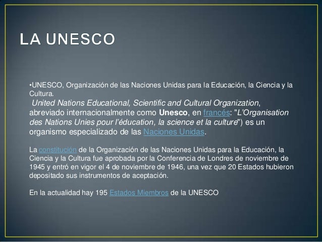 La unesco en el peru