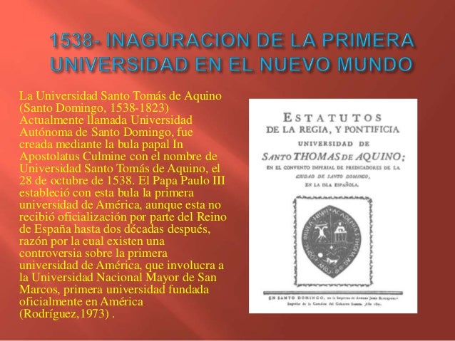 La universidades latinoamericanas linea de tiempo