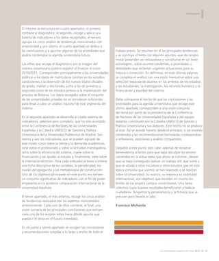 I

DIAGNÓSTICO

La Universidad Española en cifras 2012

 
