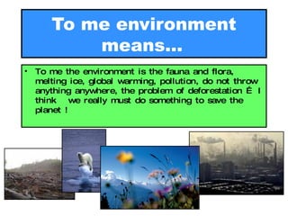 Environment And Me Laura Hanequand | PPT