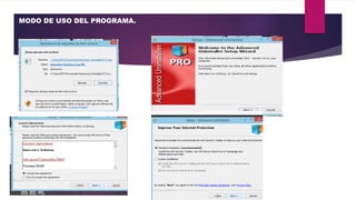 MODO DE USO DEL PROGRAMA.
 