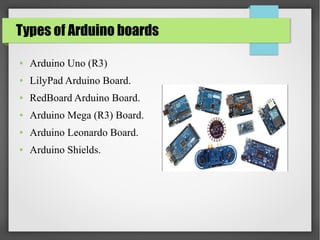 Arduino boards | PPT
