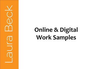 Online & Digital Work Samples 