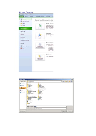 Archivo Guardar

 