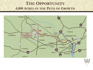 THE OPPORTUNITY
4,000 ACRES IN THE PATH OF GROWTH
2
 