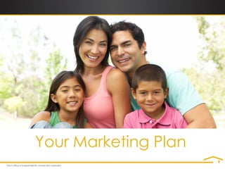 Your Marketing Plan
 