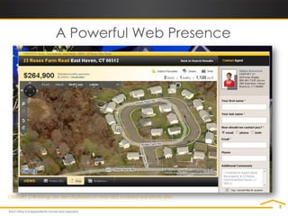 A Powerful Web Presence




CENTURY 21® listings are also displayed on most MLS-enabled real estate sites.
 