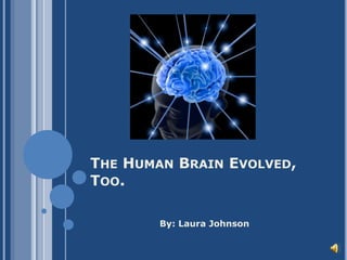 The Human Brain Evolved, Too. 		By: Laura Johnson 
