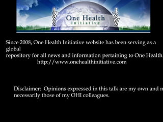 Challenges in Implementing One Health Globally | PPTX