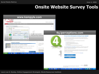 Onsite Website Survey Tools www.kampyle.com 4q.iperceptions.com 
