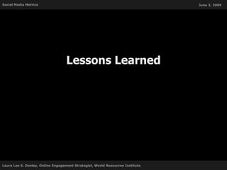 Lessons Learned 