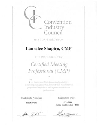 CMP Certificate