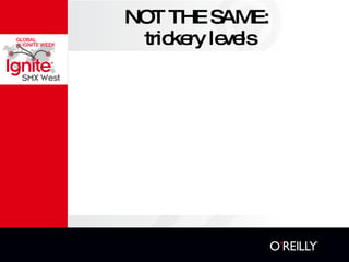 NOT THE SAME:  trickery levels regular people circus magicians SEO black hats 