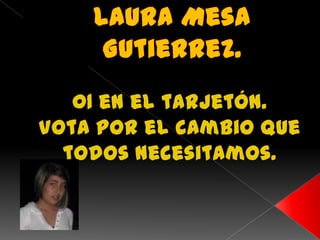Laura mesa gutierrez propuesta personeria 2010