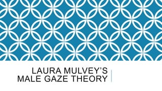 LAURA MULVEY’S
MALE GAZE THEORY
 