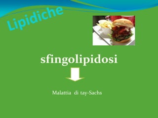 sfingolipidosi

  Malattia di tay-Sachs
 