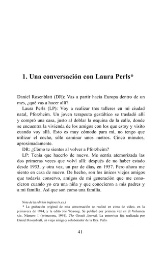 Laura perls viviendo en los limites 3a. ed.1- | PDF