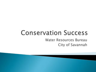 Water Resources Bureau
City of Savannah
 