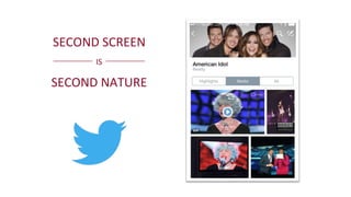 SECOND	
  SCREEN	
  	
  
IS	
  	
  
SECOND	
  NATURE	
  
 