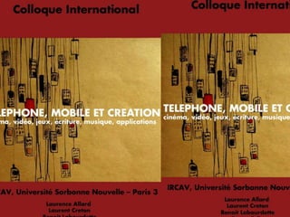 Colloque Mobile et Création
 
