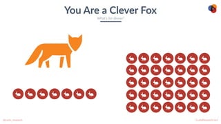 CurioResearch.net
@curio_research
6
You Are a Clever Fox
What’s for dinner?
 