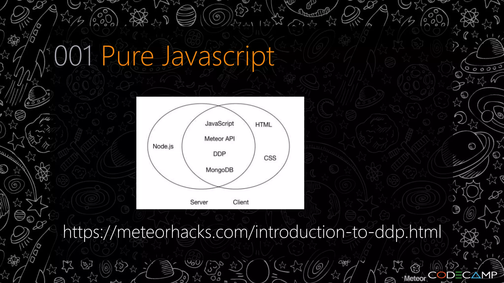 001 Pure Javascript 
https://meteorhacks.com/introduction-to-ddp.html 
 